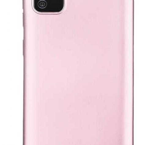 Силиконов калъф / гръб / TPU за Samsung A02s - Rose Gold / мат