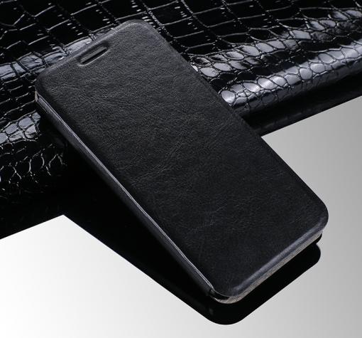 Луксозен кожен калъф Flip тефтер със стойка за Samsung A6 2018 A600F - черен