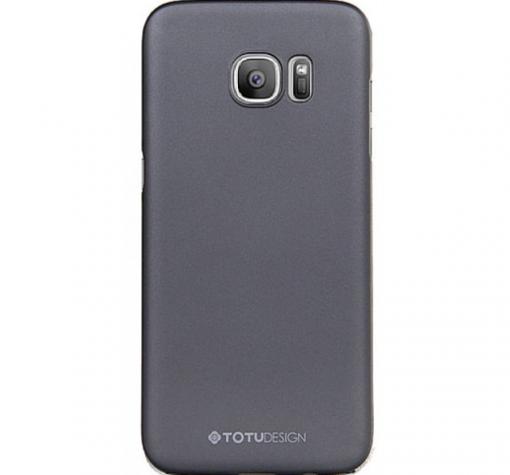 Луксозен твърд гръб TOTU Design за Samsung S7 G930 - тъмно сив