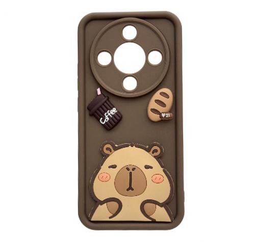 Силиконов 3D case Honor Magic 8 Lite / Magic8 Lite capybara / Капибара
