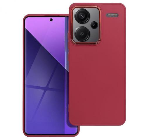 Луксозен силиконов калъф / кейс / Frame Case Roa TPU за Xiaomi Redmi Note 13 Pro Plus 5G - бордо