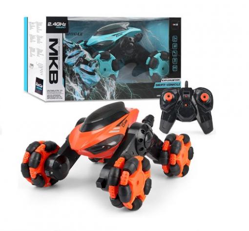 Радиоуправляема каскадьорска кола MKB Remote Control Rotating Stunt Six-Channel Exploration Drift Car