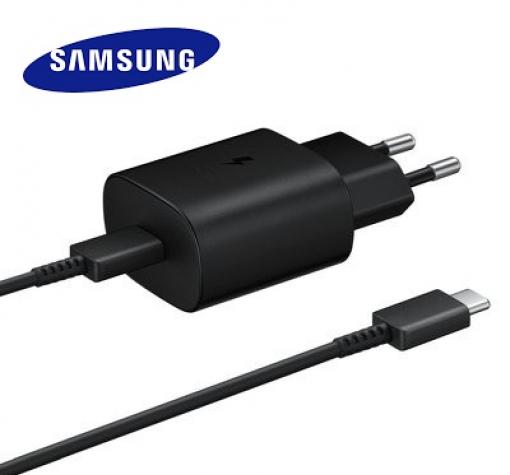 Оригинално зарядно 220V за Samsung A52 / A52 5G Fast Charger / Type C 25W - черно