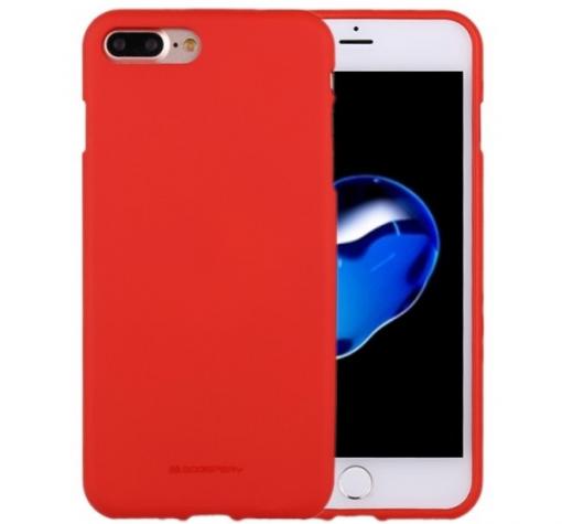 Луксозен силиконов калъф / гръб / TPU Mercury GOOSPERY Soft Jelly Case за Apple iPhone 7 - червен