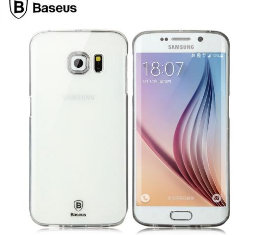 Луксозен твърд гръб / капак / Baseus Sky Case за Samsung S6 Edge G925 - прозрачен