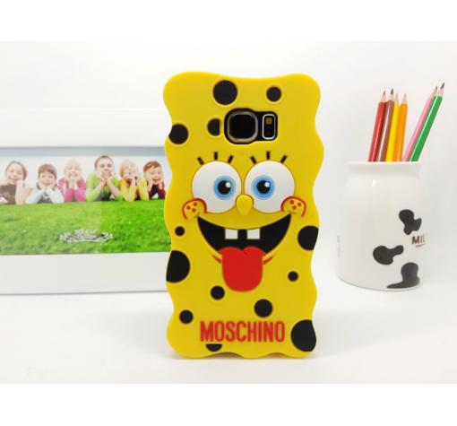 Силиконов калъф / гръб / TPU 3D за Samsung S6 G920 - spongebob