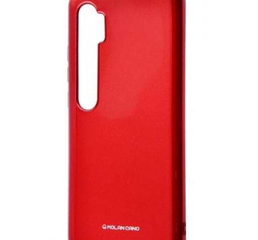 Силиконов калъф / гръб / Molan Cano Glossy Jelly Case за Xiaomi Mi Note 10 - бордо / гланц / брокат
