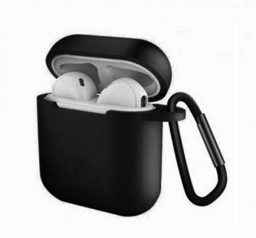 Силиконов калъф за Earbuds iOS & Android - черен