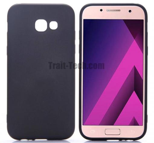 Луксозен силиконов калъф / гръб / TPU KST Touch series за Samsung A3 2017 A320 - черен