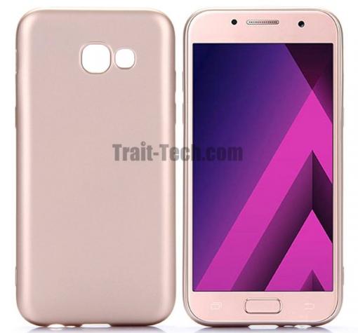 Луксозен силиконов калъф / гръб / TPU KST Touch series за Samsung A5 2017 A520 - златист