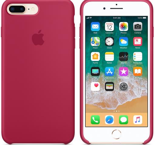 Оригинален гръб Silicone Case MMWN2FE/A за Apple iPhone 6 / iPhone 6S - бордо