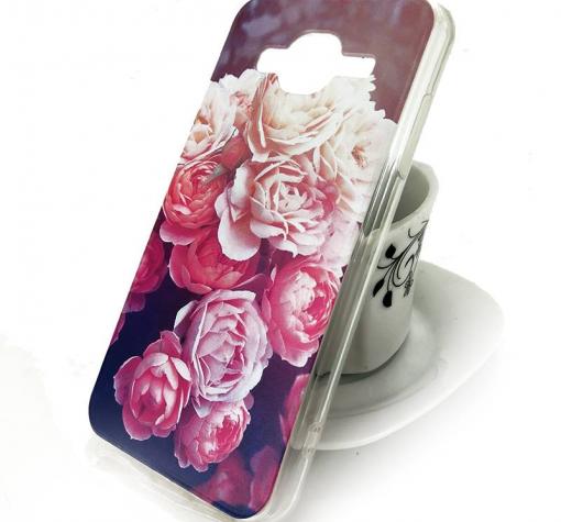 Силиконов калъф / гръб / TPU за Samsung J3 / J3 2016 J320 - цветен / рози