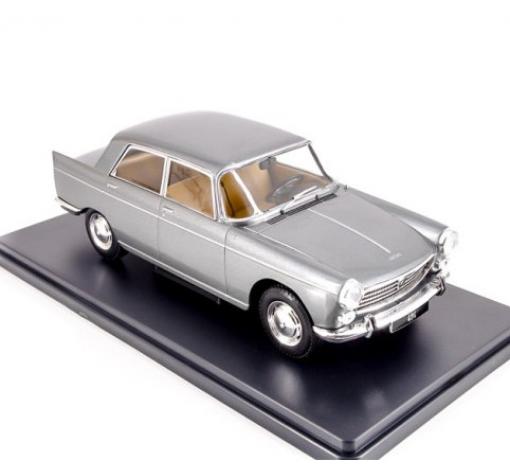 Метална кола Peugeot 404 1960 metallic-grey - WHITE BOX 1:24