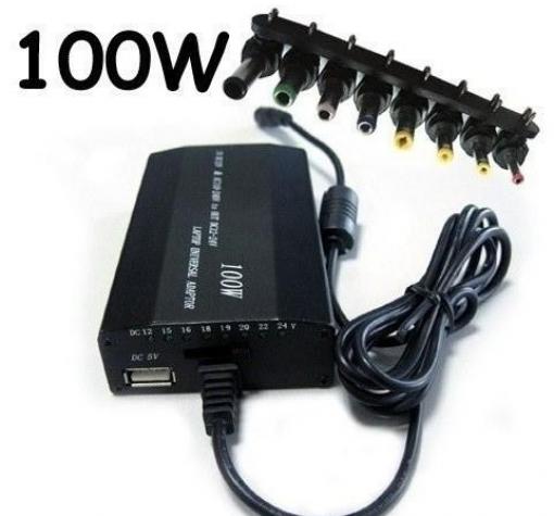 Универсално зарядно за лаптоп 100W AC / DC адаптер за кола
