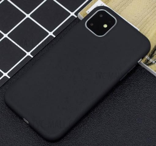 Силиконов калъф / гръб / TPU за Apple iPhone 11 Max - черен / мат
