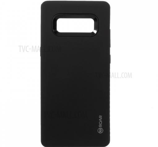 Луксозен силиконов калъф / гръб / TPU Roar Mil Grade Hybrid Case за Samsung Note 8 N950 - черен