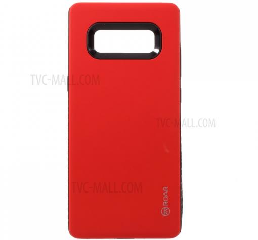 Луксозен силиконов калъф / гръб / TPU Roar Mil Grade Hybrid Case за Samsung Note 8 N950 - червен