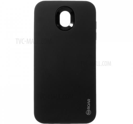 Луксозен силиконов калъф / гръб / TPU Roar Mil Grade Hybrid Case за Samsung J5 2017 J530 - черен