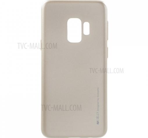 Луксозен силиконов калъф / гръб / TPU MERCURY i-Jelly Case Metallic Finish за Samsung S9 G960 - златист