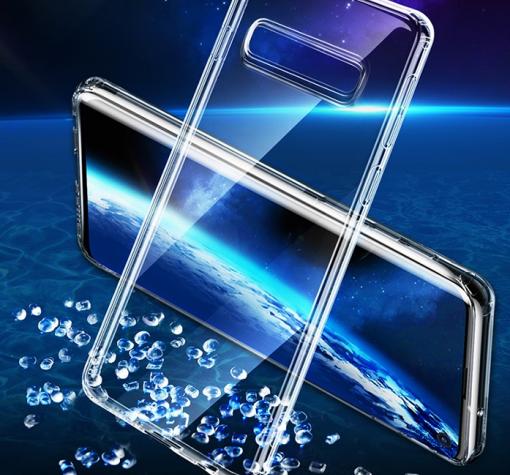 Луксозен силиконов гръб BASEUS Simplicity Series за Samsung S10 Plus / S10+ - прозрачен
