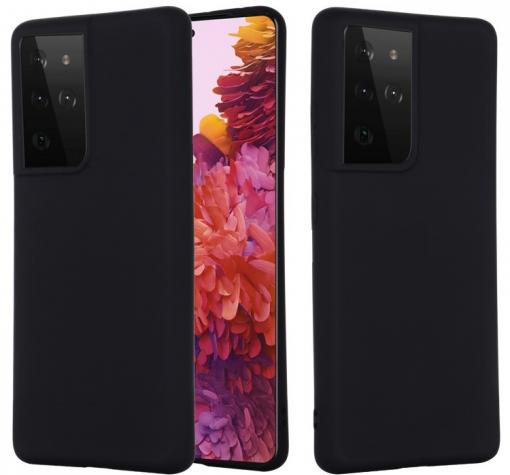 Луксозен силиконов калъф / гръб / Nano TPU за Samsung S21 Ultra - черен