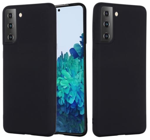 Луксозен силиконов калъф / гръб / Nano TPU за Samsung S21 - черен
