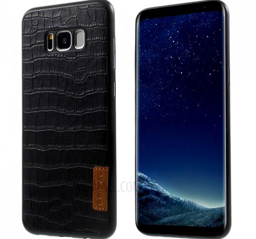 Луксозен гръб G-Case Dark Series за Samsung Note 8 N950 - черен / Croco