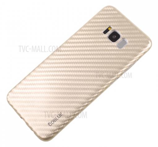 Оригинален гръб със стъклен скрийн протектор Vip за Samsung S8 G950 - златист / carbon