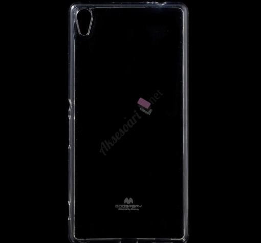 Луксозен силиконов калъф / гръб / TPU Mercury GOOSPERY Jelly Case за Sony Xperia E5 - прозрачен
