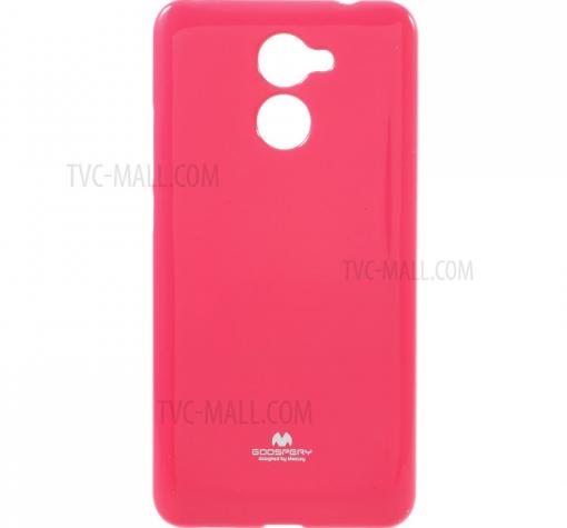 Луксозен силиконов калъф / гръб / TPU Mercury GOOSPERY Jelly Case за Huawei Y7 2017 - цикламен