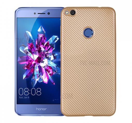 Силиконов калъф / гръб / TPU за Huawei Honor 8 Lite - Rose Gold / Carbon