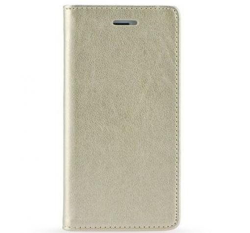 Кожен калъф Flip тефтер Flexi Magnet Book със стойка за Huawei P9 Lite - златист