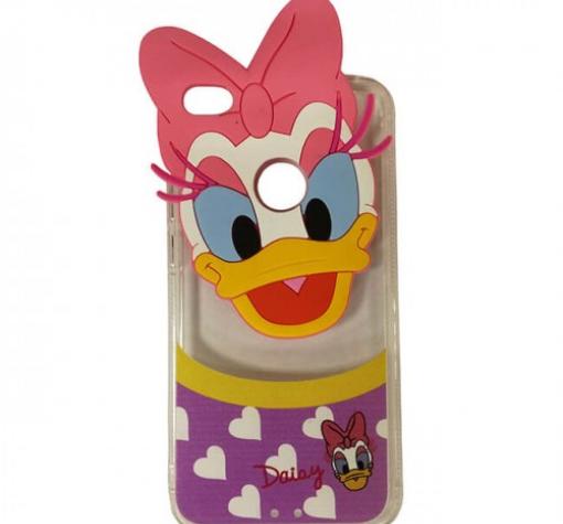 Силиконов калъф / гръб / TPU 3D за Huawei Honor 8 Lite - прозрачен / Daisy Duck