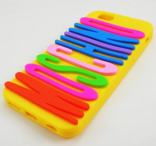 Силиконов калъф / гръб / TPU 3D за Apple iPhone 6 4,7" - жълт / MOSCHINO