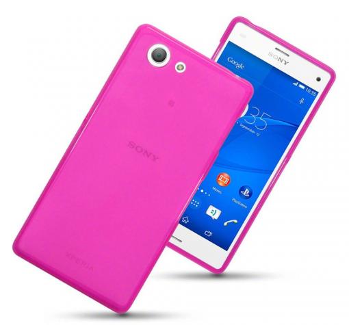 Силиконов калъф / гръб / TPU за Sony Xperia Z3 Compact / Z3 Mini - розов / мат
