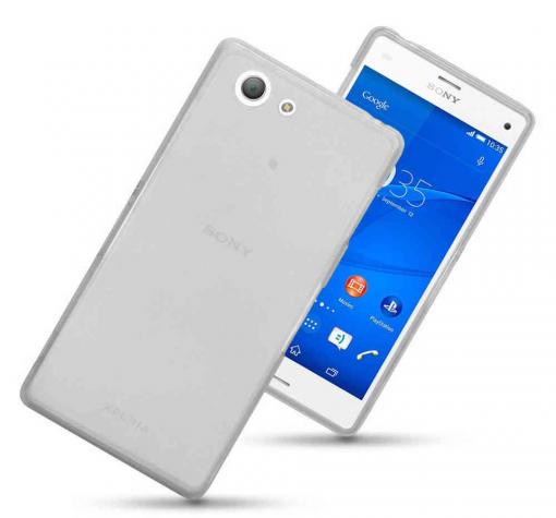 Силиконов калъф / гръб / TPU за Sony Xperia Z3 Compact / Z3 Mini - сив / мат