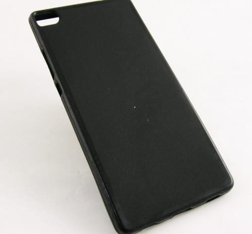 Силиконов калъф / гръб / TPU за Huawei Ascend P8 - черен / матиран