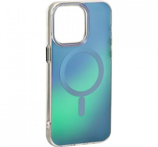 Луксозен твърд гръб / кейс Tecto Shield Magsafe Aurora iPhone 16 Pro Blue