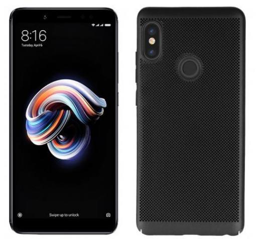 Луксозен твърд гръб за Xiaomi Redmi 7 - черен / Grid