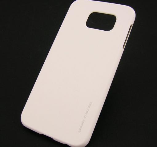 Твърд гръб / капак / Sevenday's Soft Touch Coating за Samsung S6 G920 - бял