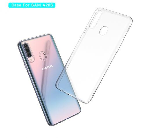 Силиконов калъф / гръб / TPU NORDIC Jelly Case за Samsung A20s - прозрачен