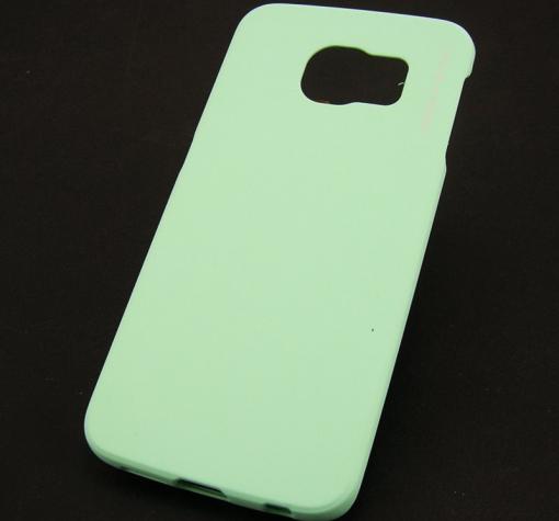 Твърд гръб / капак / Sevenday's Soft Touch Coating за Samsung S6 Edge G925 - светло зелен