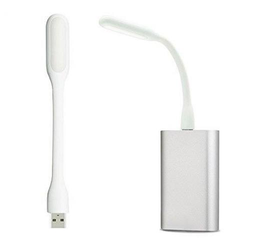Мини USB / LED лампа / Portable LED Lamp 5V DC - бял