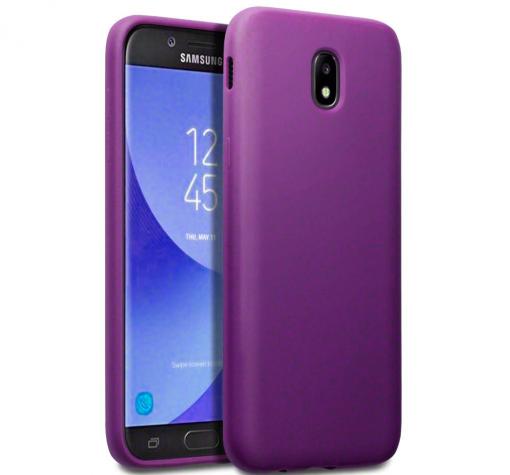 Силиконов калъф / гръб / TPU Gel Case за Samsung J5 J530 2017 - тъмно лилав / мат