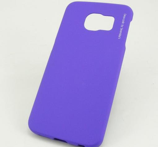 Твърд гръб / капак / Sevenday's Soft Touch Coating за Samsung S6 Edge G925 - лилав