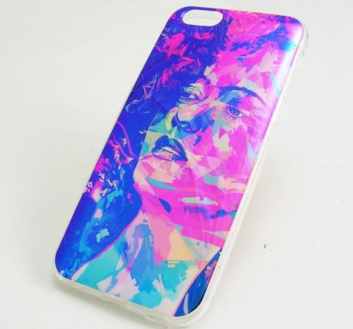 Силиконов калъф / гръб / TPU за Apple iPhone 6 4.7'' - цветен / момиче