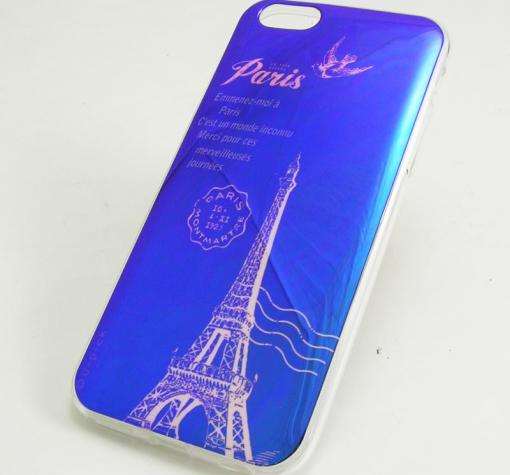 Силиконов калъф / гръб / TPU за Apple iPhone 6 4.7'' - син / Paris
