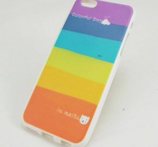 Силиконов калъф / гръб / TPU за Apple iPhone 6 4.7" - цветен / Colorful day