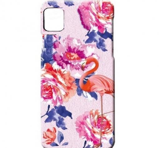 Силиконов калъф / гръб / TPU LUXO за Apple iPhone 11 Pro Max 6.5" - цветя / розово фламинго