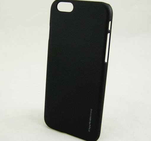 Твърд гръб / капак / Sevenday's METALLIC за Apple iPhone 6 4.7" - черен
